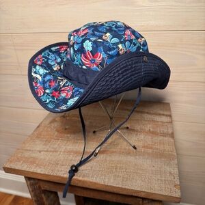 Cartoon Network Adult Swim Rick & Morty Tropical Navy Outdoor Bucket Sun Hat
